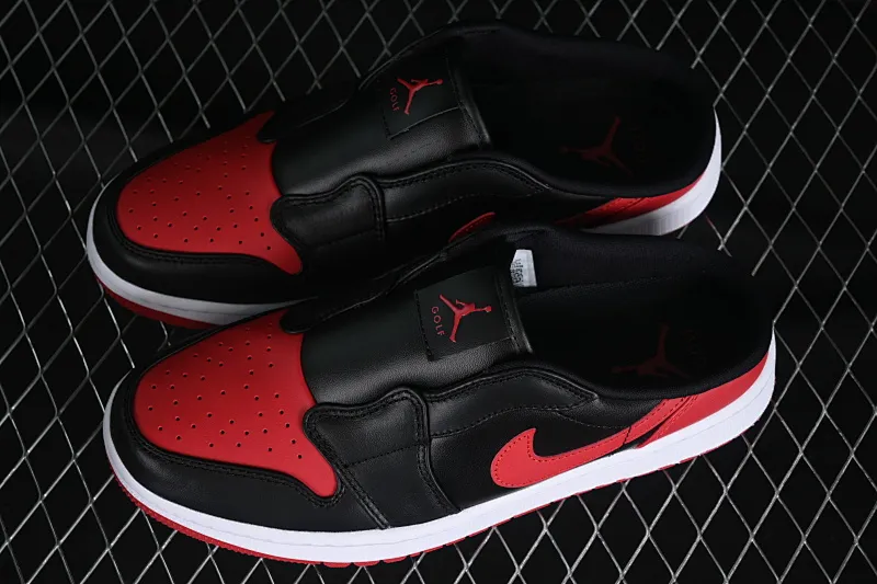 All categories Air Jordan Jordan series basketball shoes Air Jordan 1 Low Air Jordan 1 Mule Golf "Bred" AJ1 Joe 1 black and white golf golf kick FJ1214-001
